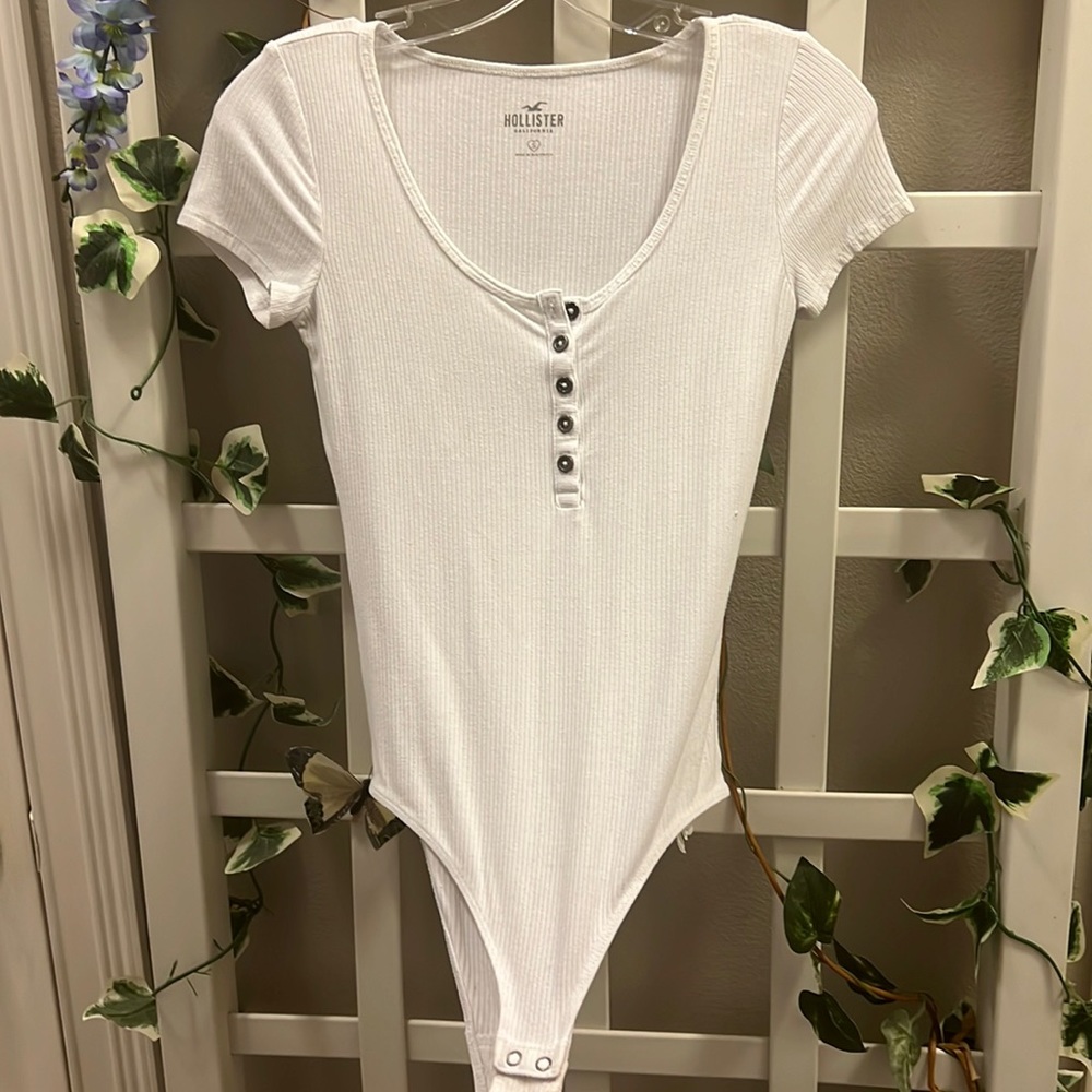 Hollister white bodysuit
